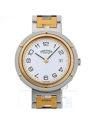 Hermès Hermes Clipper watch, white, quartz, 30 mm (view 1)
