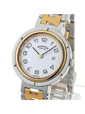 Hermès Hermes Clipper watch, white, quartz, 30 mm (view 2)
