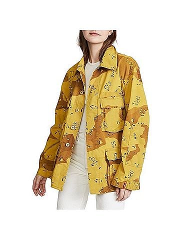 Denimist Surplus Camouflage Military Denim Jacket Jacket (view 1)