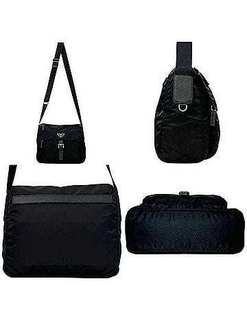 Prada Prada Vera Shoulder Bag 1BD994 255 PRADA Nylon NERO Black Women's Crossbody (view 2)