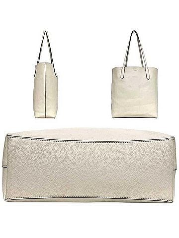 Coach Coach Tote Bag CP037 COACH Leather Ivory Women's (view 2)