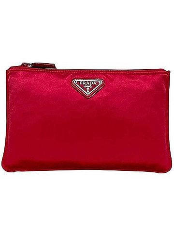 Prada Prada pouch MV400 59 PRADA satin RASO VERMIGLIO shocking pink women's (view 1)