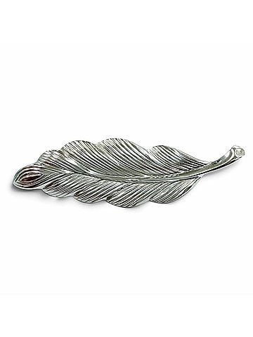 Tiffany & Co. TIFFANY&amp;Co. Vintage Sterling Silver Feather Motif Brooch - Women's Comes with Box and Dust Bag (view 1)