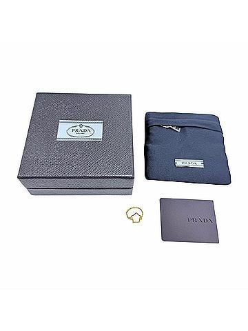 Prada PRADA 1IA044 Brass Metal Star Chain Ring, Gold, Women's, Made in Italy, Comes with Box and Dust Bag. (view 2)