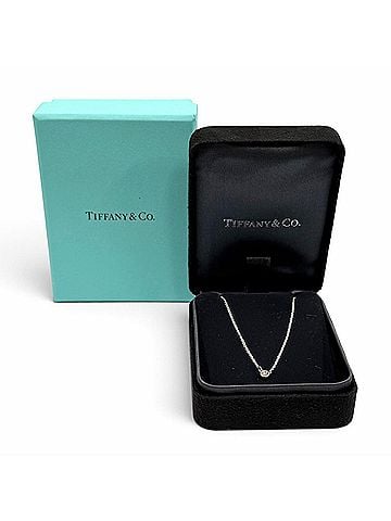 Tiffany & Co. TIFFANY&amp;Co. Tiffany Diamond by the Yard Single Pendant AG925, Frame Diameter: 3.3mm, Necklace, Silver, Weight: 1.5g, Women's, Comes with Box (view 2)
