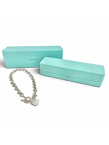 Tiffany & Co. TIFFANY&amp;Co. Tiffany Return to Heart Tag Necklace, 925 Sterling Silver, 1 Diamond, Purchased October 2023, Women's Weight 65.6g, Comes with Box (view 2)