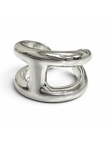 Hermès HERMES Osmo's PM AG925 Ring, Silver, Made in Italy, Weight 11.52g, Women's (view 1)