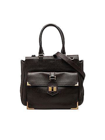 Fendi Textured Leather Classico No 3 Satchel (view 1)