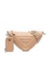 Prada 100% Leather Brown Grace Lux Triangle Crossbody One size - photo 1