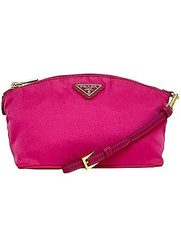 Prada Prada Tessuto Pouch 1N1503 58/M 224 PRADA Nylon Pink Women's Triangle Plate (view 1)