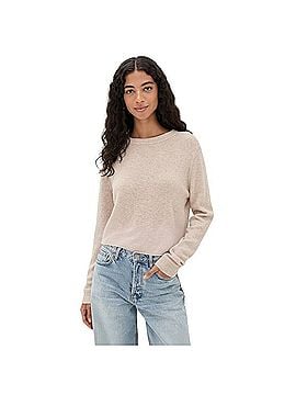 Reformation Cashmere Cropped Sweater Cashmere Pullover Sweater (view 1)