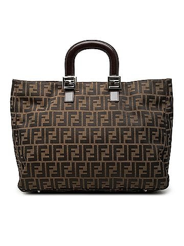 Fendi Large Zucca Canvas Twins Tote (view 1)