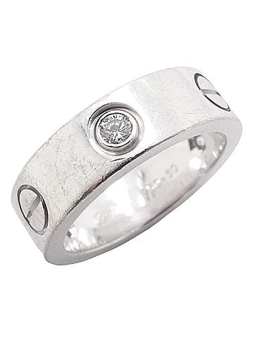 Cartier Cartier Love Ring, 3PD, 18K White Gold, Diamond, Size #50, Women's (view 1)