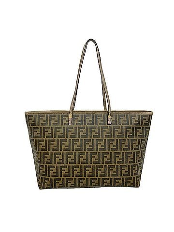 Fendi Fendi Zucca Tote Bag, Brown, Women's (view 1)
