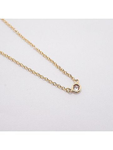 Tiffany & Co. Tiffany &amp; Co. By the Yard Necklace, 1PD (18K Yellow Gold) Diamond, Ladies' P3561607 (view 2)