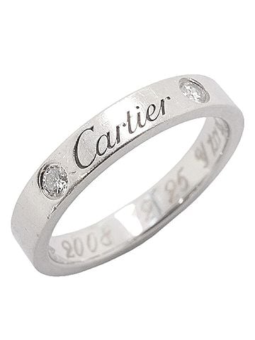Cartier Cartier C de Ring, 2PD, Pt950 Platinum, Diamond, Ladies', P3514672 (view 1)