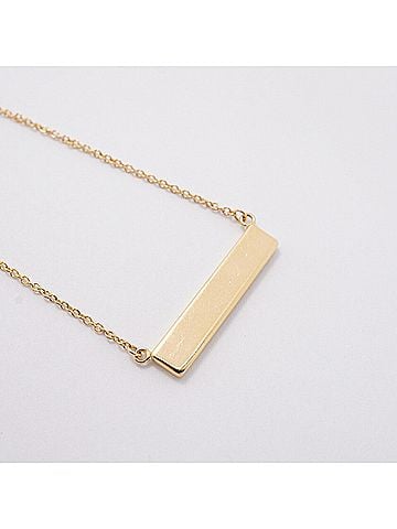 Tiffany & Co. Tiffany &amp; Co. Notes Bar Necklace, 18K Yellow Gold, Women's (view 2)