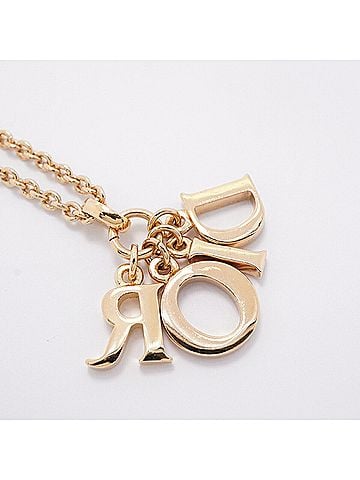 Christian Dior Christian Dior Necklace, GP Plated Gold, Women's (view 2)