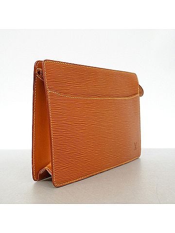 Louis Vuitton Louis Vuitton Epi Pochette Homme Clutch Bag M52528 Zipang Gold Men's (view 2)