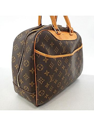 Louis Vuitton Louis Vuitton Monogram Deauville Handbag M47270 Brown Women's (view 2)