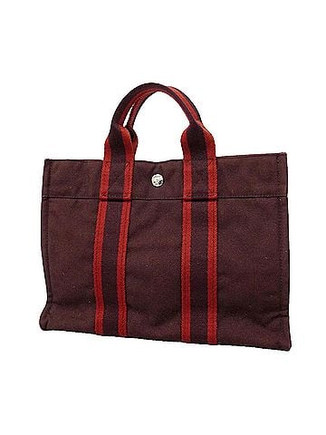 Hermès Hermes Herline PM Canvas Tote Bag, Brown, Women's (view 1)