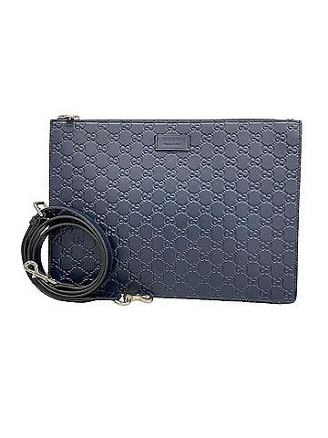 Gucci Gucci Shoulder Bag, Guccissima 429004, Leather, Navy, Men's (view 1)