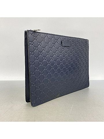 Gucci Gucci Shoulder Bag, Guccissima 429004, Leather, Navy, Men's (view 2)