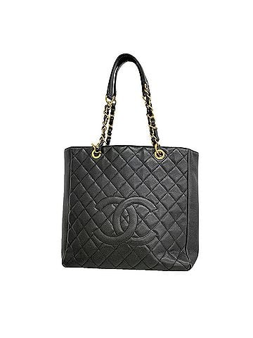 Chanel Chanel Tote Bag/Chain Matelassé Caviar Leather Black Women's (view 1)