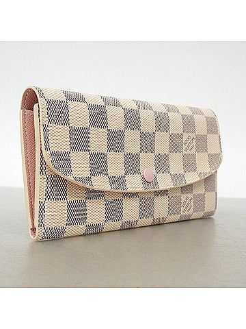 Louis Vuitton Louis Vuitton Damier Azur Portefeuille Emilie Long Wallet N41625 Rose Ballerine (Women's) (view 2)