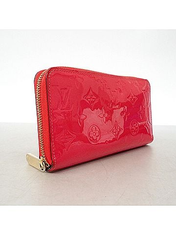 Louis Vuitton Louis Vuitton Vernis Zippy Wallet M90346 Hot Pink Women's Long (view 2)