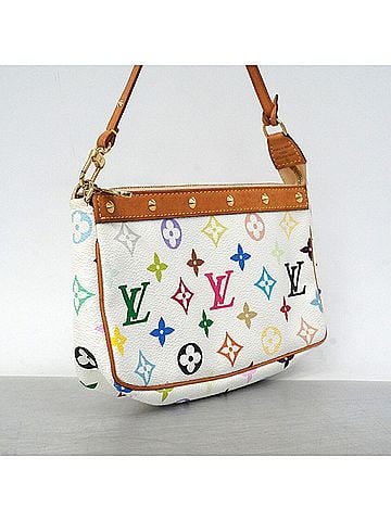 Louis Vuitton Louis Vuitton Bag/Pouch Monogram Multicolor Pochette Accessoires M92649 Blanc Women's (view 2)