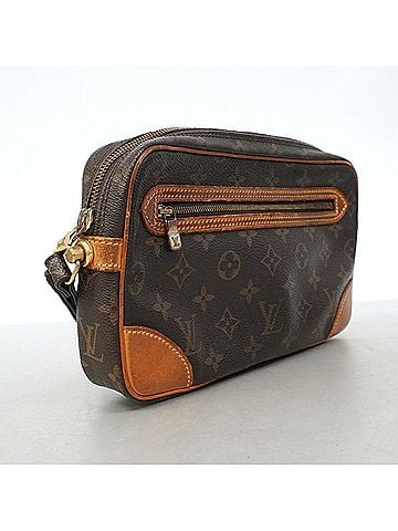 Louis Vuitton Louis Vuitton Monogram Marly Dragonne GM Clutch Bag M51825 Brown Men's (view 2)