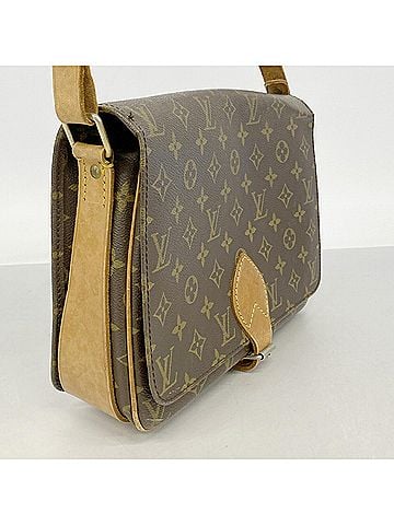 Louis Vuitton Louis Vuitton Monogram Cartouchiere GM Shoulder Bag M51252 Brown Women's (view 2)