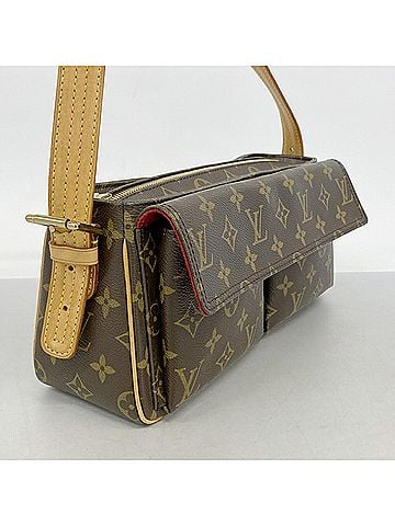Louis Vuitton Louis Vuitton Monogram Vivacite MM Shoulder Bag M51164 Brown Women's (view 2)