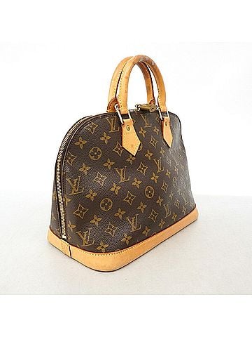 Louis Vuitton Louis Vuitton Alma Monogram Handbag M51130 Brown Women's (view 2)