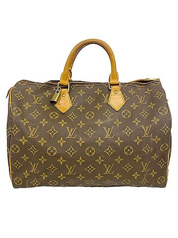 Louis Vuitton Louis Vuitton Monogram Speedy 35 Handbag M41107 Brown Women's (view 1)