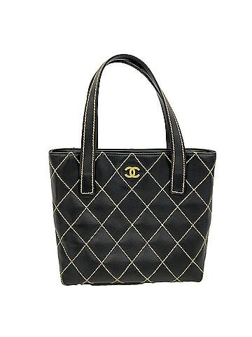 Chanel Chanel Wild Stitch Leather Handbag, Black, Women's (view 1)