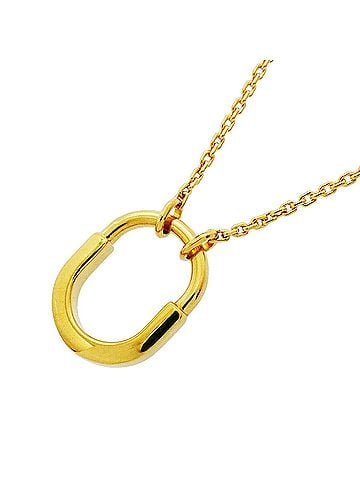 Tiffany & Co. Tiffany &amp; Co. Lock Small Necklace, 18K Yellow Gold, Women's (view 1)