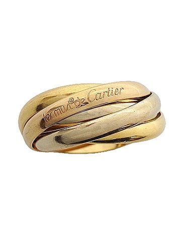 Cartier Cartier Trinity Ring, 5-band, 18K Yellow Gold (KYG), White (18KWG), Pink (18KPG), Size #50, Ladies' Ring (view 2)