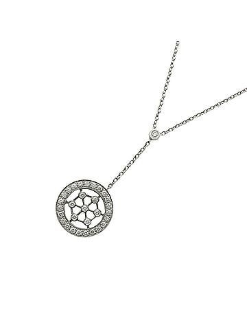 Tiffany & Co. Tiffany &amp; Co. Voile Circle Necklace, Platinum 950, Diamond, Women's (view 1)