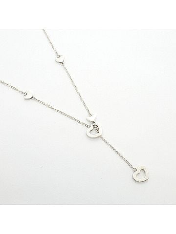 Tiffany & Co. Tiffany &amp; Co. Heart Link Lariat Necklace, Sterling Silver 925, Women's (view 2)