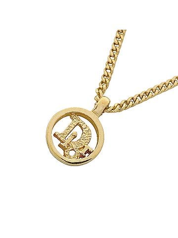 Christian Dior Christian Dior Necklace, Circle, GP Plated Gold, Women's (view 1)