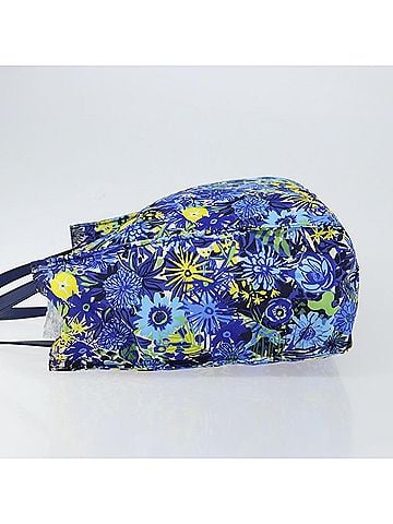 Prada Floreal Tote Printed Tessuto Blue Nylon Tote Bag Bag (view 2)