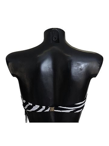 Dolce & Gabbana Black White Zebra Bandeau Swimwear Bikini Women's Top (view 2)