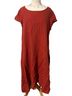 bryn WALKER 100% Linen Red Orange Active Dress Size M - photo 1