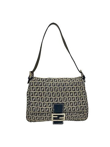 Fendi Fendi Zucchino Mamma Bucket Handbag, Nylon Canvas, Navy, Women's, P3555799 (view 1)