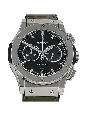 Hublot Hublot Classic Fusion 541.NX.8970.LR Men's Watch, Brand Name, Chronograph, Automatic, Titanium, Green, Silver (view 2)