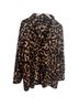 Cuddl Duds Animal Print Brown Black Tan Button-Down Shirt Size L - photo 1