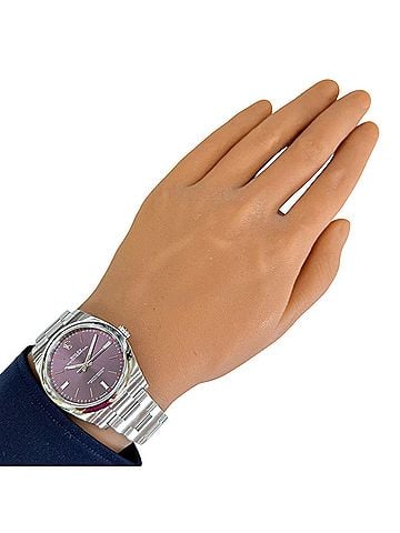 Rolex Rolex Oyster Perpetual Watch, Stainless Steel, 114300, Automatic Winding, Overhauled, Random Serial Number (Manufactured after 2010), Men's, ROLEX Red Grape Dial (view 2)