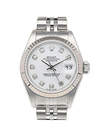 Rolex Rolex Datejust Oyster Perpetual Wristwatch, Stainless Steel, 79174G, Automatic Winding, Overhauled, Polished, F-serial number, Ladies', ROLEX, 10P Diamonds (view 1)